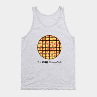Real Chicago-Style Pizza Tank Top